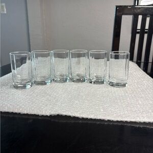 Anchor Hocking Essex clear glasses - set of 6
